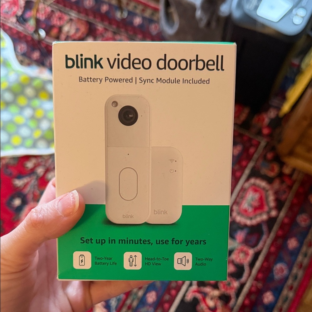 Blink Video Doorbell with Sync Module New